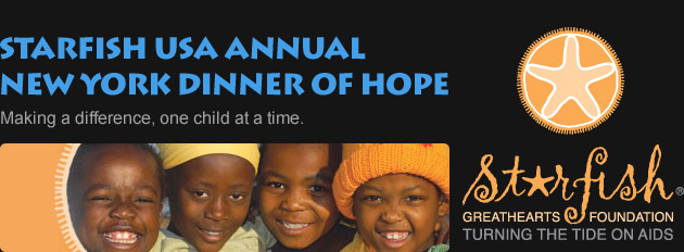 Starfish USA Annual New York Dinner of Hope